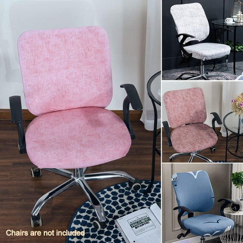 Office Separated Chair Cover, Computer Office Chair Cover Protective, Modern Computer Office Swivel Chair Cover Separate Stretchable Removable(Pin...