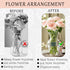 Spiral Stem Holder for Flowers, DIY Wedding Bouquet Kit Spiral Ikebana Stem Holder for Flowers, Bouquet Twister Ikebana Tools Flower Bouquet Suppl...