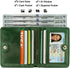 Itslife Women's Rfid Blocking Small Compact Bifold Leather Pocket Wallet Ladies Mini Purse with id Window (Waxed Dark Green)...