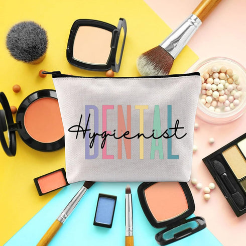 BLUPARK Dental Hygienist Makeup Bag Dental Gift Dentist Gift Dental Graduation Gift New Dental Hygienist Zipper Pouch (Dental Hygienist)...