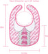 Littleforbig Cotton Waterproof Babydoll Printed Adult Bib with Adjustable Velcro Closure - Pretty in Pink Sissy Bib...