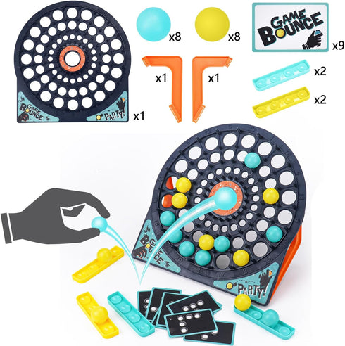 Bounce Ball Party Game Table Jumping Ball Toys, Funny Jumping Ball Tabletop Games Family Party Games, Connect Board Games Desktop Bouncing Ball Ad...