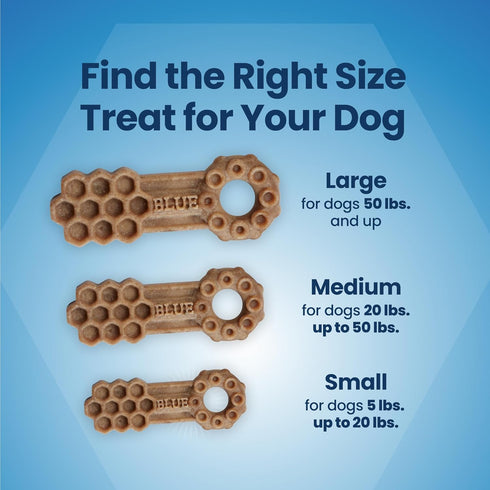 Blue Buffalo Medium Dental Chews for Dogs, Daily Dental Care Dog Treats Made in the USA with Natural Ingredients, Chicken & Spearmint (14 Count)...
