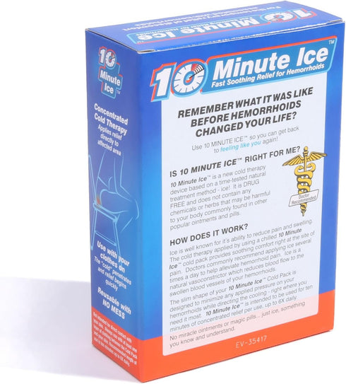 Hemorrhoid Treatment for Fast Relief. Includes Two Shaped Ice Packs to Concentrate Relief (2 Pack)...