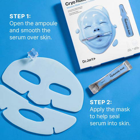 Dr.Jart+ Cryo Rubber Face Mask with Moisturizing Hyaluronic Acid, 1.41 Ounce...