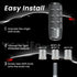 Shift Knob, 3.78" Aluminum Weighted Car Gear Stick Shifter Manual knobs Fit Universal Manual Transmission Vehicle with 4 Threaded Adapters M8 M10 ...