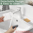 Toothbrush and Toothpaste Holder with Bamboo Divider for Bathroom Countertop Organizer, Detachable for Easy Clean, 2 Slots Electric Toothbrush Hol...