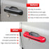E-cowlboy Door Handle Inserts Cover Trim+Tailgate Handle Cover for 2018-2024 Jeep Wrangler JL JLU Sports Sahara Freedom Rubicon Unlimited Gladiato...
