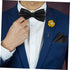 Mens Cummerbund and Bow Tie Set Pocket Square Bow Tie Black Mens Formal Satin Bowtie and Cummerbund Set Gentlemen Suit Accessories for Business We...