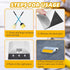 20 Pcs Adhesive Sticky Pads for Road Reflectors 4 Inch Driveway Reflector Markers Tape Adhesive Pad for Street Pavement Asphalt, Industrial Grade ...