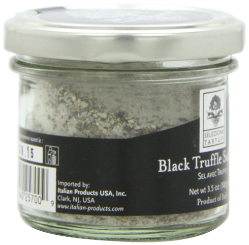 Selezione Tartufi Black Truffle Sea Salt 10% - Truffle Salt for Finishing & Cooking (3.5 Ounces)...