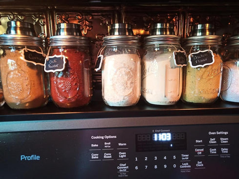 Stainless Steel Mason Jar Shaker Lids with Silicone Seals for Dredge Flour,Mix Spices,Sugar, Salt, Peppers and Any Regular Mouth Mason Jar Canning...