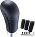 Arenbel Stitched Leather Shifter Stick Knob Replacement Type R Manual Gear Shift Lever Handle Fit Most MT Cars, Black...