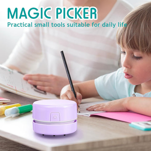 Honoson 2 Pcs Painting Tool Drill Quicker Picker for Spilled Diamonds 5D Painting Accessories Vacuum Cleaner Mini Table Desktop Sweeper Organizer ...