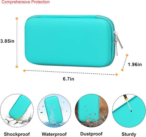 Carrying Case for Etekcity TENS Unit Muscle Stimulator Machine, Hard Travel Organize Bag for Electric Pulse Massager, Extra Mesh Pocket Fits Elect...