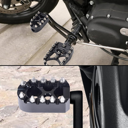 Sresk MX Style Anti-Skid Gear Knurled Shifter Peg for H-D Harley Motorcycle Shift Peg 360 Degree Roating for Touring Street Glide Sportster 883 12...