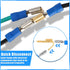 25 Pcs Piggyback Spade Connectors, 3 Way Adapter Dual Male to Single Female Brass Quick Disconnect Connectors Piggyback Terminals Crimp Terminals ...