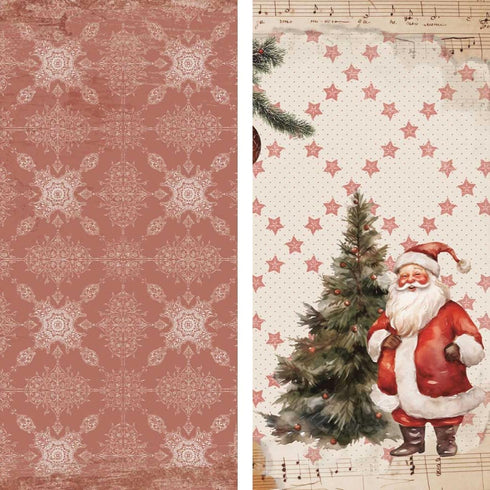 Papers For You - Scrapbooking Paper Kit | "Father Christmas" Collection | Includes 10 Single Sided Papers with Different Designs | Size 15,24 x 30...
