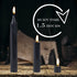 20 pcs Black Candles-Magic Ritual Small Mini Spell Chime Candles-for Pagan and Witchcraft Altars-4 inch X 1/2 inch Diameter - 1.5 Hour Burn Time...