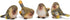 RAZ Imports Striped Wing Bird 2.5 x 2.25 inch Resin Decorative Tabletop Figurine Set of 4, Sage Green...