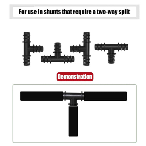 42 Piece Drip Irrigation Fittings Kit for 1/2" Tubing, 8 Tees, 8 Elbows, 8 Straight, 8 End Cap Plugs, 8 Angle, Drip Irrigation Barbed Connectors f...