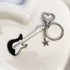 Meefisher Aesthetic Punk Music Guitar Keychain, Cute Star Key Chain Key Rings For Women Music Lovers, Kawaii Gifts...