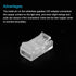 MECCANIXITY LED Strip Connector 4 Pin, 8mm LED Connectors for Strip Lights, RGB Unwired Clips for Strip Light Gapless Track Lighting Connector, Pa...