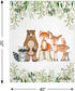 Popfavors Woodland Baby Blanket, Greenery Forest Crib Bedding, Newborn Coming Home Swaddle, Monthly Milestone for Boy Girl, 40x50'', Green...