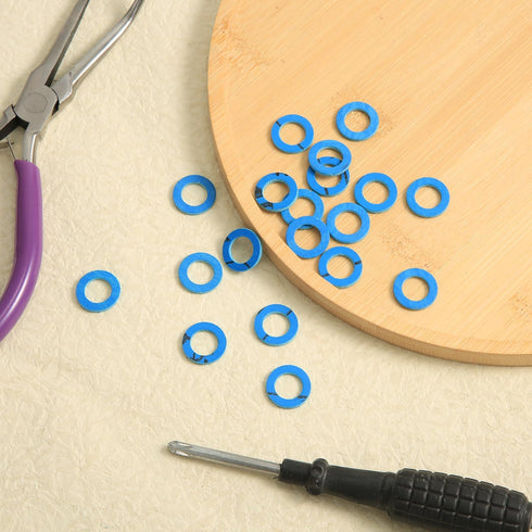 20pcs Gearcase Drain Plug Seal Washer Gaskets 26-830749, Strong Drain Plug Sealing Washer Blue Lower Unit Grease Gaskets for Mercury Marine/Mercru...
