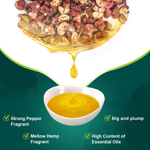 Soeos Premium Szechuan Peppercorns, 4oz(113g), Authentic Sichuan Red Peppercorn, Numbing and Tingle Effect, Less Seeds, Strong Flavor, Essential f...