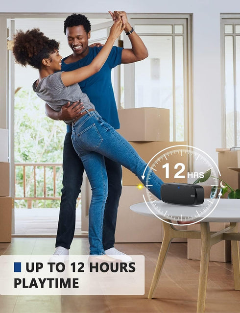 LENRUE Bluetooth Speaker, Wireless Portable Speaker with Loud Stereo Sound, Rich Bass, 12-Hour Playtime, Built-in Mic. Perfect for iPhone, Samsung...