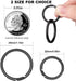 TISUR Titanium Keychain Rings, Split Side Pushing Key Rings Heavy Duty Black Key Ring For Key Chain Carabiner Dog Tag Ring...