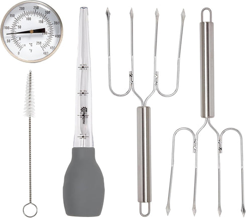 Ecolution Turkey Roasting Gadget Set, Standard, Stainless Steel...