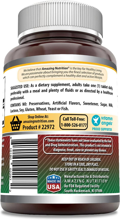 Amazing Formulas Iron as Ferrous Sulfate Supplement | 65 Mg | 240 Tablets | Non-GMO | Gluten Free | Made in USA...