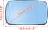 uxcell Passenger Side Right Side Mirror Glass with Backing Plate Heated Blue Tinted Glass for BMW E39 E46 330i 325i 328i 525i...