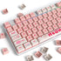 Guffercty kred 129-keycaps XDA Profile PBT Keyboard Key caps Full Set, Custom Keycaps Dye Sublimation for 61/68/84/87/108 Mechanical Keyboard (Nau...