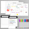 5pcs Whiteboard Sticker for Fridge, Self-adhesive Dry Erase Sticker, A4 Size Weekly Planning Board Sheet for Wall, Small Removable to Do List Stic...