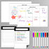 5pcs Whiteboard Sticker for Fridge, Self-adhesive Dry Erase Sticker, A4 Size Weekly Planning Board Sheet for Wall, Small Removable to Do List Stic...
