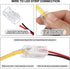 COB LED Strip to Wire Connector 20 Pieces Waterproof LED Adapter Connectors Transparent Solderless LED Light Strip Connectors for Strip Light Unwi...