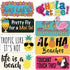 Luau Party Photo Prop Set - 40 pcs - Hawaii - Aloha -Tropical - Tiki - Summer Themed Beach and Pool Party Decoration, Favors & Supplies...