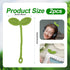 2pcs Knitted Crochet Leaf Sprout, Handmade Crochet Plant Bookmark Green Sprout Crochet Ornament Knitted Bookmark Decorative Leaf Embellishment for...