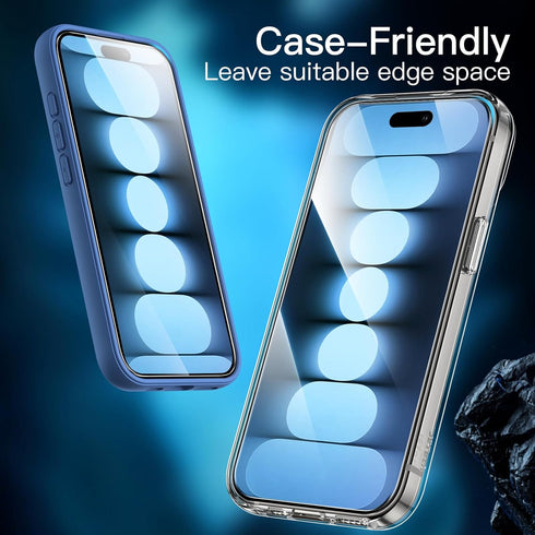 JETech Screen Protector for iPhone 15 Pro 6.1-Inch, Tempered Glass Film with Easy Installation Tool, Case-Friendly, HD Clear, 3-Pack......