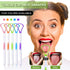 10 Pieces Tongue Scraper Tongue Cleaner Plastic Tongue Brush for Adults Kids Healthy Oral Care, Pink Blue Green Purple Orange...