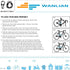 WANLIAN Anti-Theft Combination Lock, Black, for Bicycles, Motorcycles, Ships, Ladders, Doors, Lawn Mowers, Equipment Lock Accessory Kits...