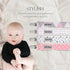 Dodo Babies Pacifier Clip with Case Set - 5-Piece Set, Pink & Gray Prints - Universal Binkie Clip & Holder Fits Most Pacifiers & Teethers - Secure...