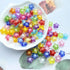 200 Pieces 12mm Acrylic Flower Beads Mix Candy Colors Smooth Spacer Beads Flower Shape Beads for DIY Craft Jewelry Making Bracelets Necklaces Earr...
