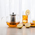 Small Teapot, Teapot with Infuser, Glass Tea Kettle Stovetop Safe, Blooming and Loose Leaf Tea Maker Set Gift for Women, 650ml/22oz...