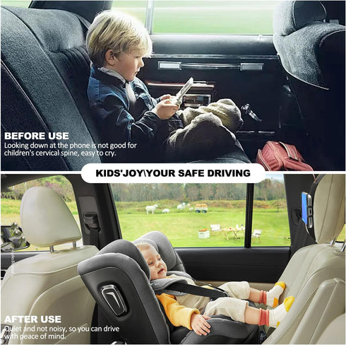 2 Pack Car Phone Headrest Holder - Car Back Seat Headrest Phone Mount for Kids, Road Trip Essentials, Compatible with iPhone, Samsung, Google, Hua...