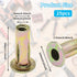 25Pcs Steel Multi Grip Rivet Nuts Pre Bulbed Shank Zinc-Plated Flat Head Threaded Insert Nut Construction Fasteners for Industrial (1/4-20)...