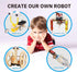DIY Wood Stem Robot Building Kits, Electric Motor Woodworking Project Science Kits for Kids, Hands on STEM Learning Project Kits, 3D Puzzles Wood ...